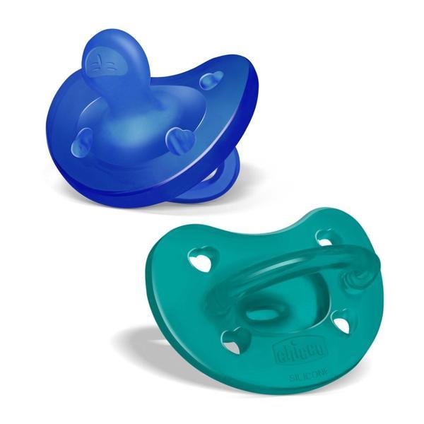 Chicco PhysioForma Soft 2'li Silikon Emzik 16-36 Ay Erkek - Image 1