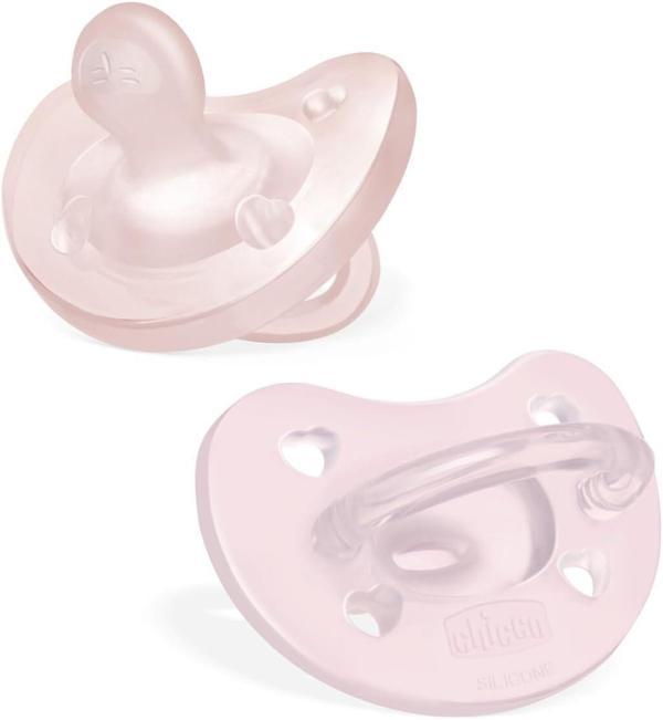Chicco PhysioForma Soft 2'li Silikon Emzik 2-6 Ay Kız - Image 1