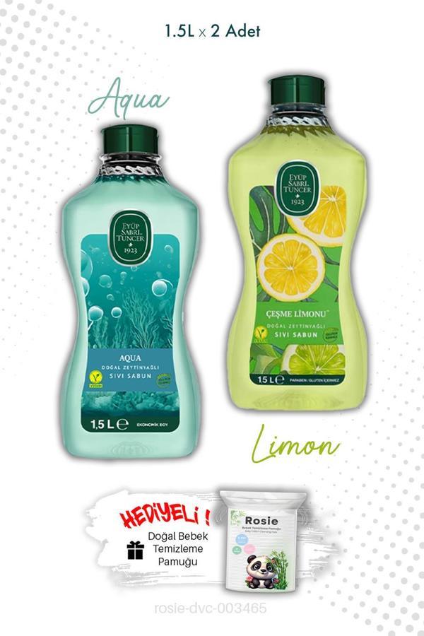 Çeşme Limonu ve Aqua Sıvı Sabun 1.5L ve ROSIE - Image 1