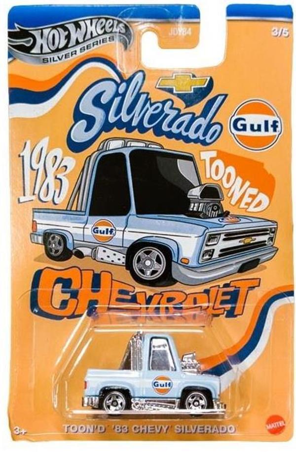 Hot Wheels Silver Series Toon'D '83 Chevy Silverado JCB64 - Image 1