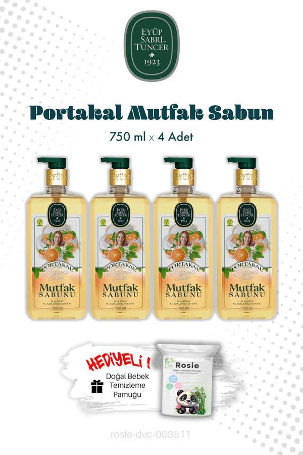Eyüp Sabri Tuncer Portakal Mutfak Sabun 750 ML X4 ve ROSIE - Image 1