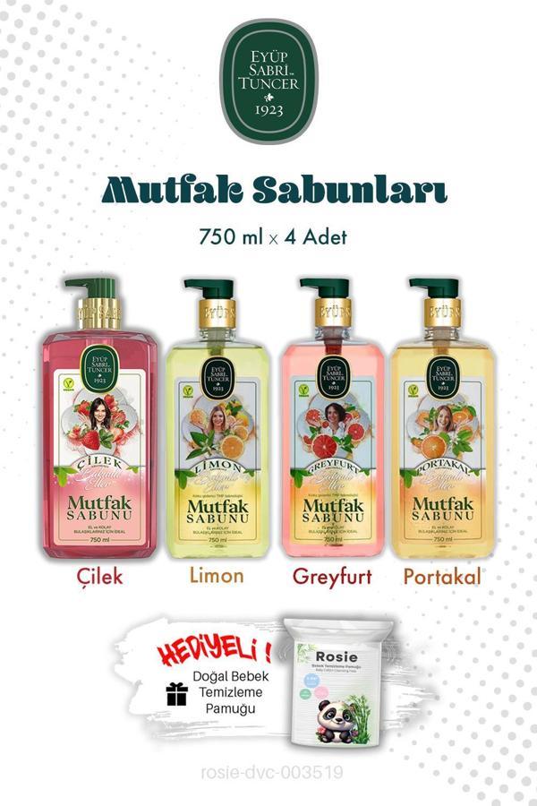 Limon, Portakal, Çilek, Greyfurt Mutfak Sabun 750 ML ve Rosıe - Image 1