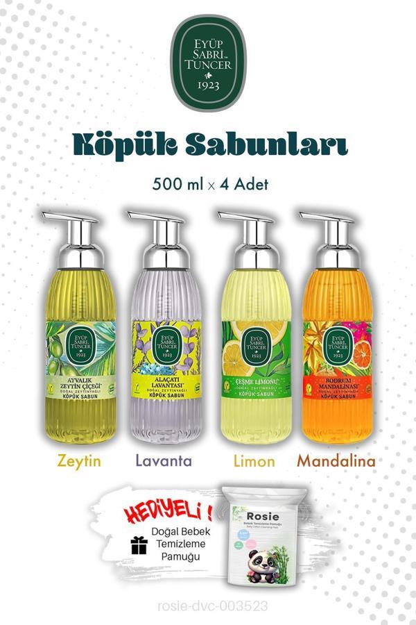 500 ML Köpük Sabun Tanışma Paketi Eyüp Sabri Tuncer 4'lü Set ve ROSIE - Image 1