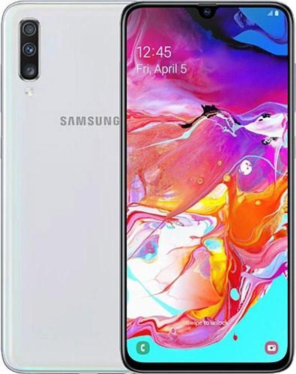 Samsung Galaxy A70 BEYAZ 128 GB 6 GB RAM Yenilenmiş Ürün Sıfır gibi A KALİTE - Image 1