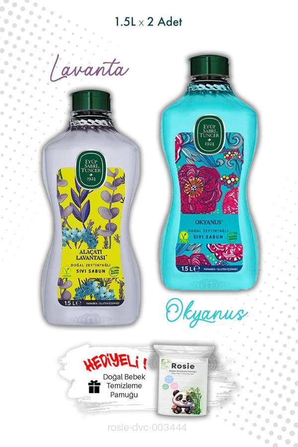 1.5L Sıvı Sabun Okyanus ve Alaçatı Lavanta ve ROSIE - Image 1