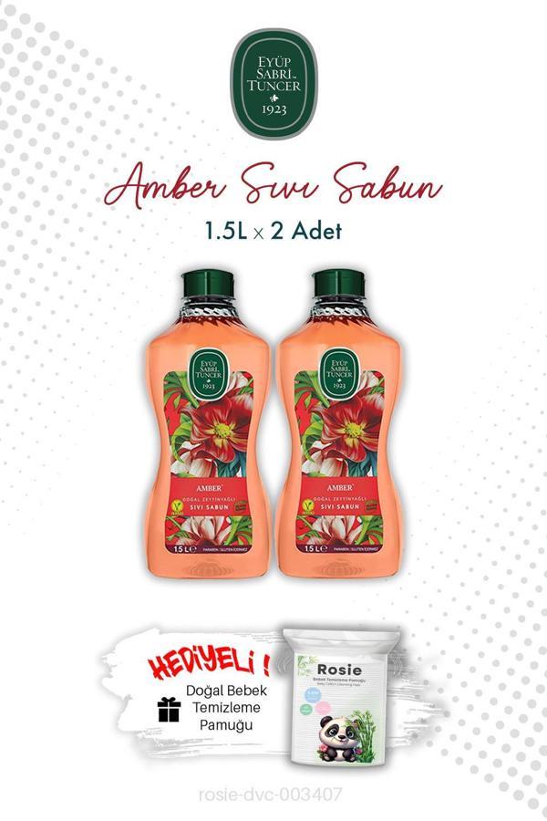 Eyüp Sabri Tuncer 2 X Amber Sıvı Sabun 1.5L ve ROSIE - Image 1