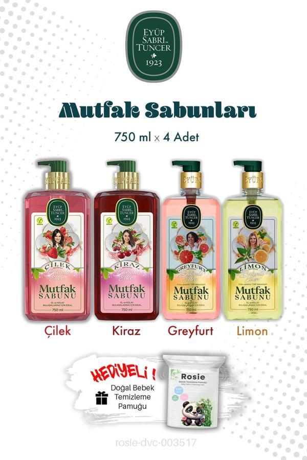 Limon, Kiraz, Çilek, Greyfurt Mutfak Sabun 750 ML ve Rosıe - Image 1