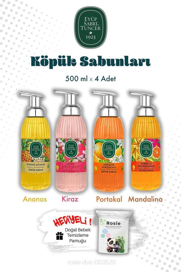 500 ML Köpük Sabun Kiraz, Ananas, Portakal, Mandalina ve Rosıe - Image 1