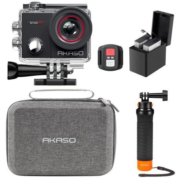 AKASO EK7000 Pro 4K Su Geçirmez Dokunmatik Ekranlı Aksiyon Kamerası With Floating Hand Grip and Carr - Image 1