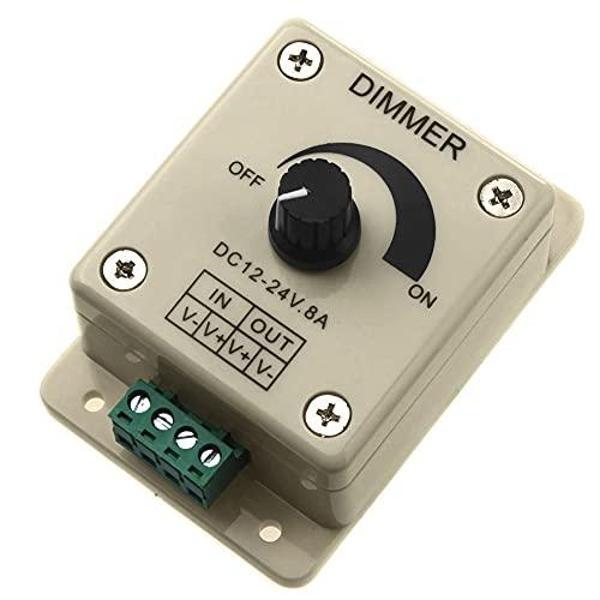 DC Dimmer 12V-24V LED Ayarlayıcı 5050 3528 LED Şerit için Manuel LED Dimmer 12-24V 8A Dc Dimmer - Image 1