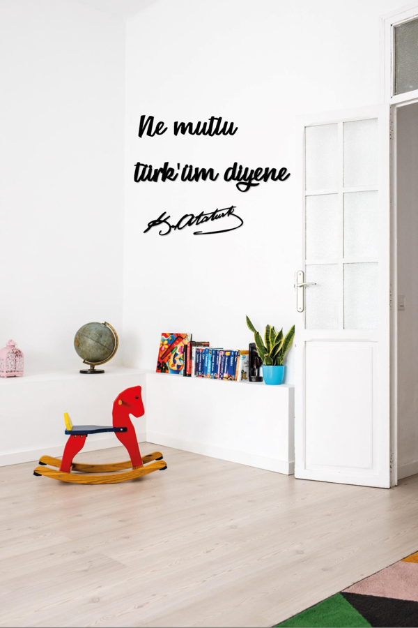 Ne Mutlu Türk'üm Diyene Mustafa Kemal Atatürk  Dekoratif Obje - Image 1