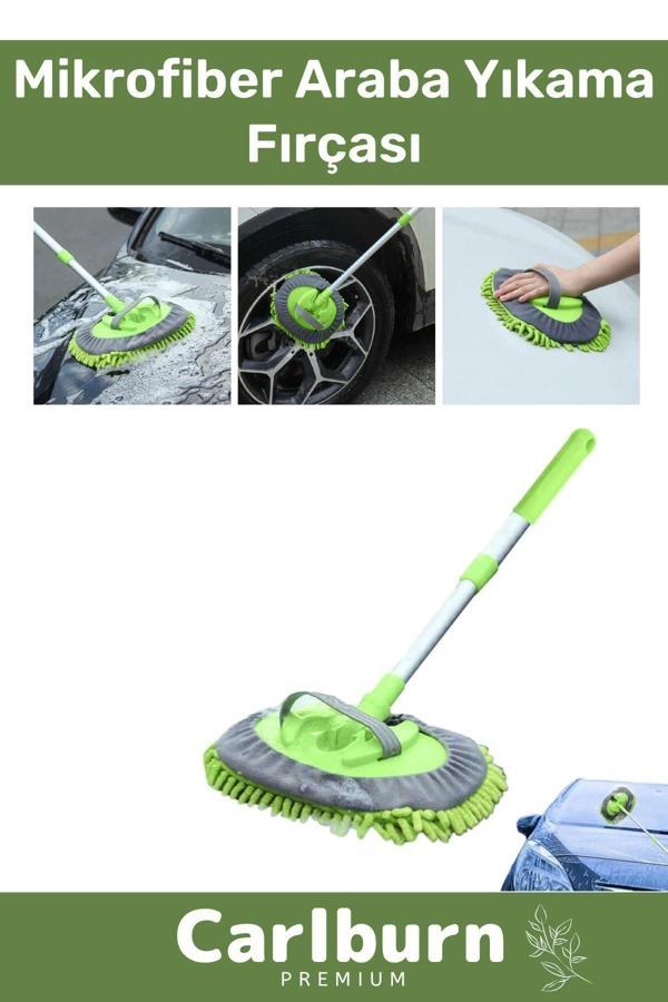 Özel Üretim 180 Derece Dönen Otomobil Çizmez Hasar Mikrofiber Araba Yıkama Sopalı Fırça Seti - Image 1
