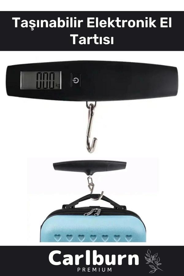 Premium Seyahat Bavul Ağırlık Tartı Dijital Lcd Ekran Çok Amaçlı Taşınabilir Bagaj Tartısı Max 50 Kg - Image 1