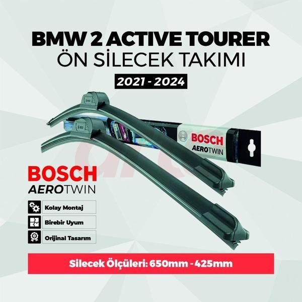 Bmw 2 Serisi Gran Actıve Tourer 2021-2024 Bosch Aerotwin Ön Silecek Takımı - Image 1