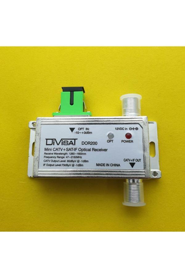 Divisat Dor200 - Fiber Optic Receiver - Catv + Sat 47-2150Mhz Uyumlu Uydu Bölücü - Image 1