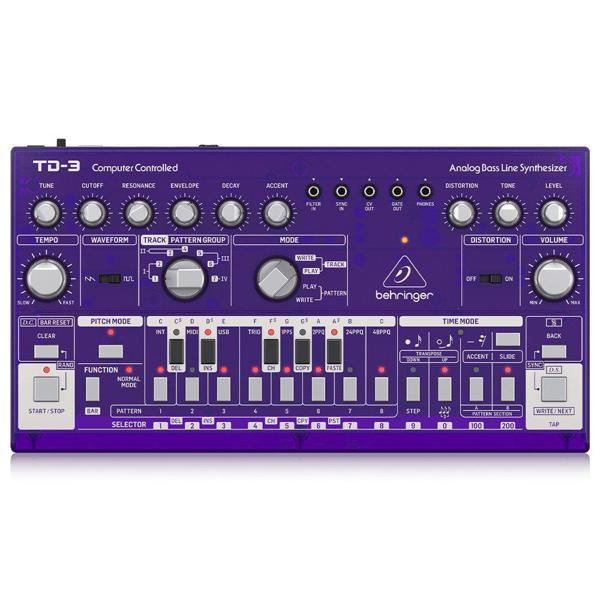BEHRINGER TD-3-GP Analog Bass Line Synthesizer (Mor) - Image 1