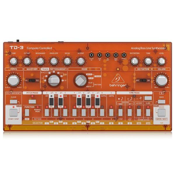 BEHRINGER TD-3-TG  Analog Bass Line Synthesizer (Turuncu) - Image 1