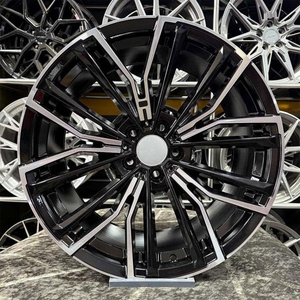 19 inç 5x112 G20 G30 UYUMLU Siyah Elmas Kesim Jant Modeli Bmw (4adet) - Image 1