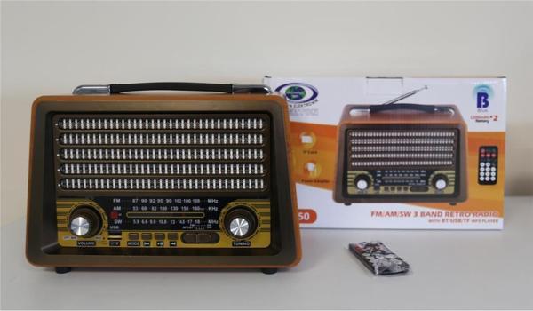 Everton Rt-750  Bluetooth Fm-Usb-Tf-Aux  Şarjlı Nostaljik Radyo - Image 1