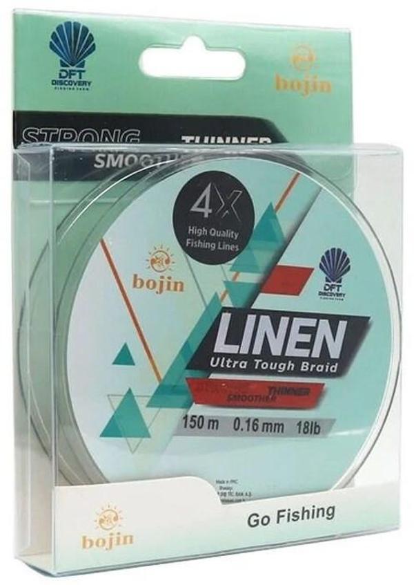 Dft Bojin 4x Linen İp Misina 0.16 Mm 150 M Yeşil - Image 1