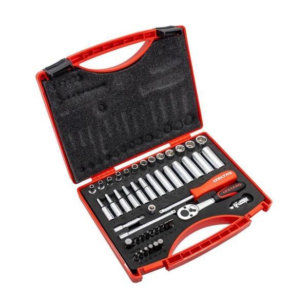 İzeltaş 1/4 Altı Köşe Lokma Anahtar ve Bits Set 48 Parça 14000005131 - Image 1