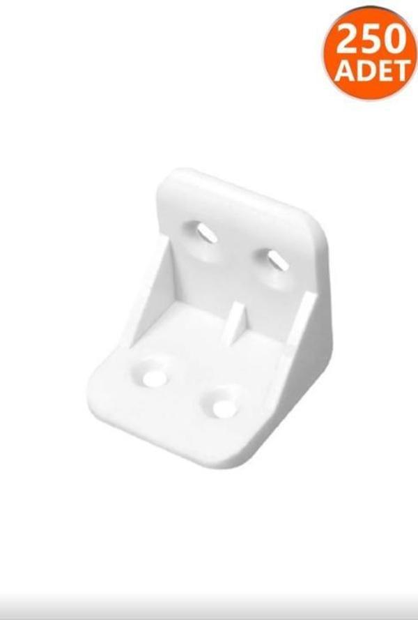 Plastik L Köşe Beyaz 25x25 250 li Paket - Image 1