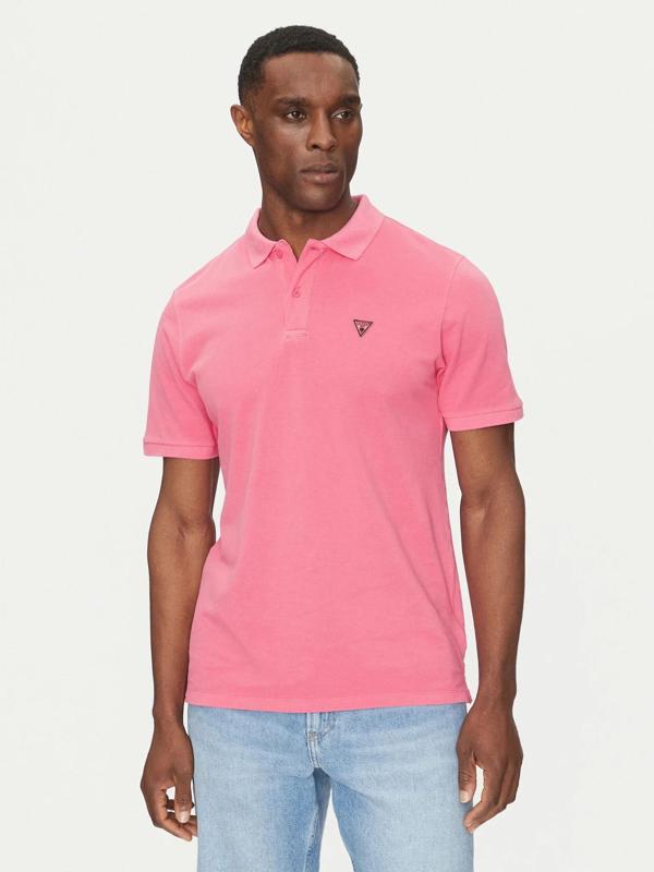 Guess Erkek Pembe Polo Tişört - Image 1