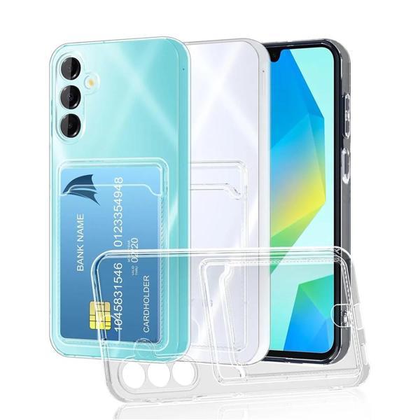 Samsung Galaxy A55 5G Kılıf Cardy Şeffaf Kartlık Cepli Kapak - Image 1