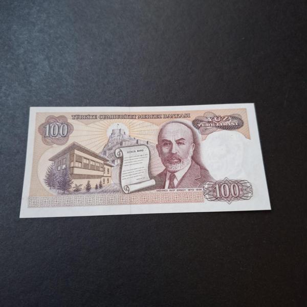 Escoines Koleksiyon 3996367e8805b7d24e F09 000363 7.Emisyon 100 Türk Lirası ÇİL eski kağıt para - Image 1