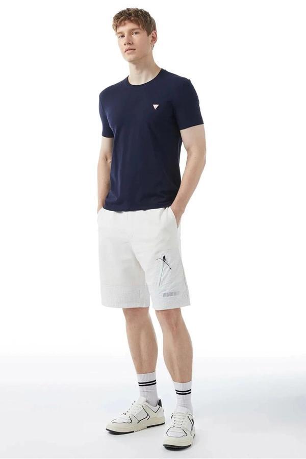 Guess Erkek  Lacivert T-Shirt - Image 1