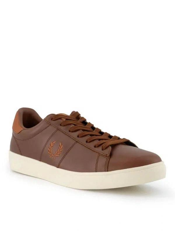 Fred Parry Erkek Kahverngi Logo Detaylı Sneaker - Image 1