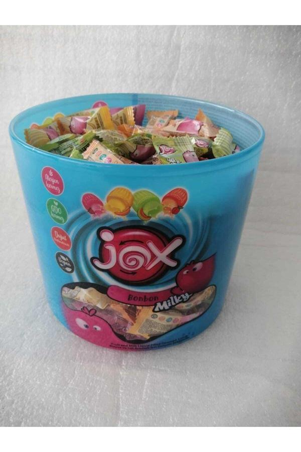 Jox Bonbon Milky Meyve Ve Süt Aromalı Dolgulu Vegan Şekerleme 1 Kg - Image 1