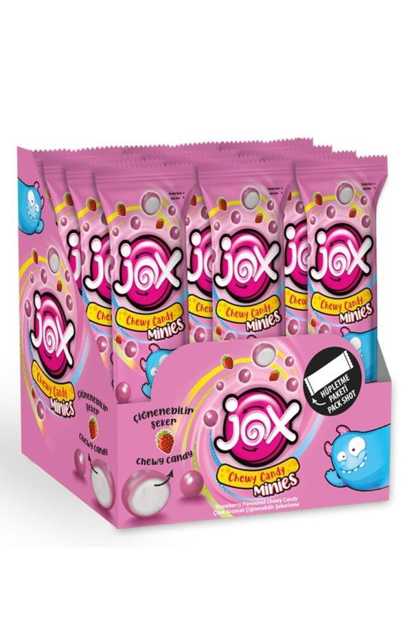 Jox Minies Çilek Çiğnenebilir Şekerleme 10Gx24 Adet/1 Kutu - Image 1