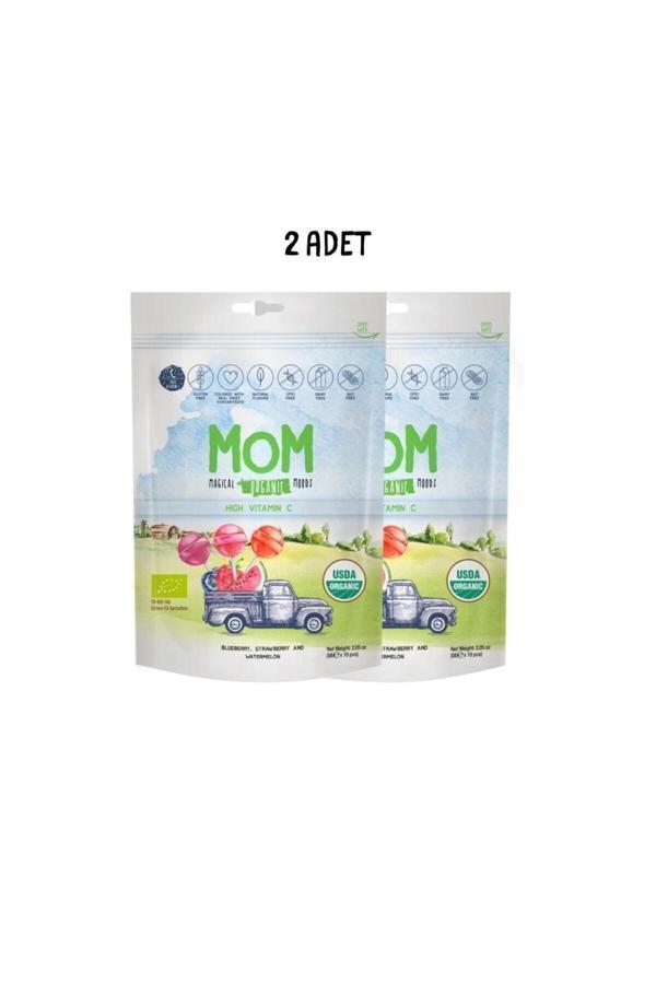 Mom Organik Lolipop (Çilek, Karpuz, Yaban Mersini) 2'li Paket - Image 1