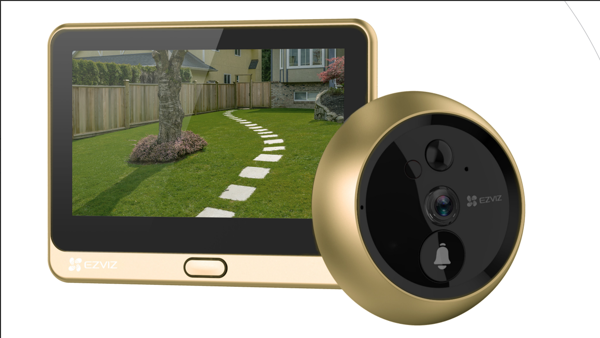 EZVIZ Dp2c Kablosuz Kapı Dürbünlü Kapı Zili Gold - Image 1