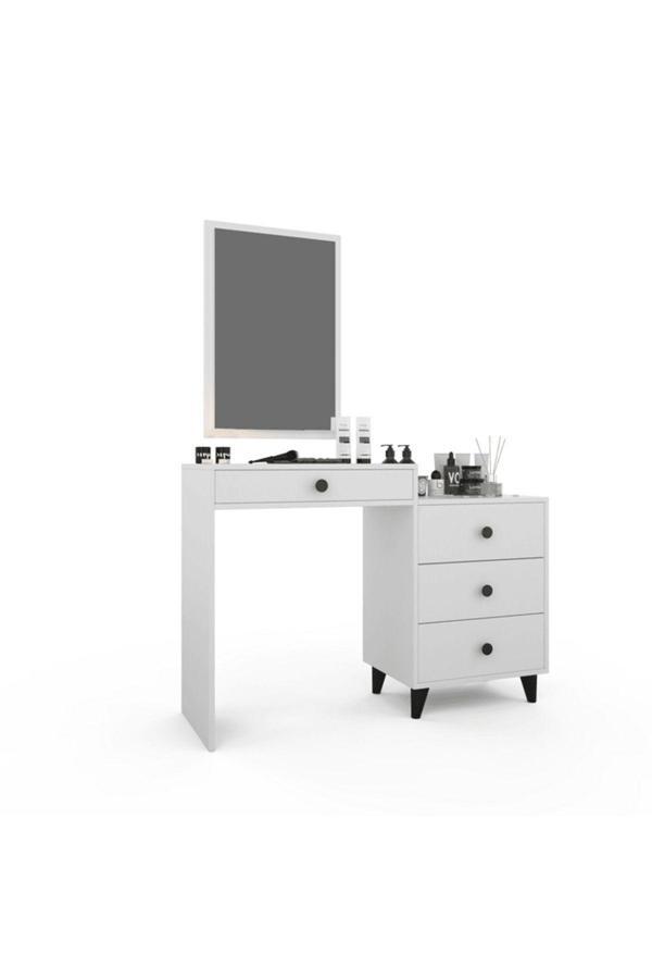 Anzera Makyaj Masası 2 Beyaz - Image 1