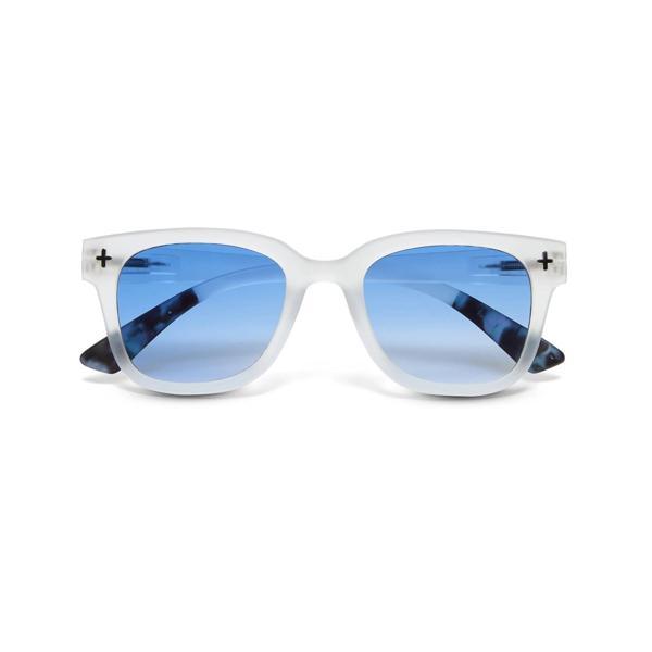 Okkia Giovanni Mavi Lens Unisex Güneş Gözlüğü Beyaz - Image 1