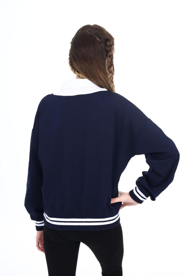 Toontoy Kız Çocuk Okul Sweatshirt - Image 1