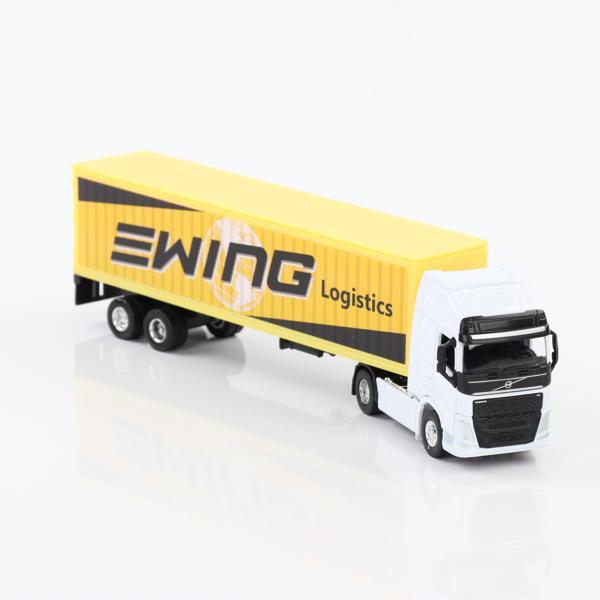 Welly 1:64 Ölçek Metal Kafalı Man Dorseli Tır - Image 1