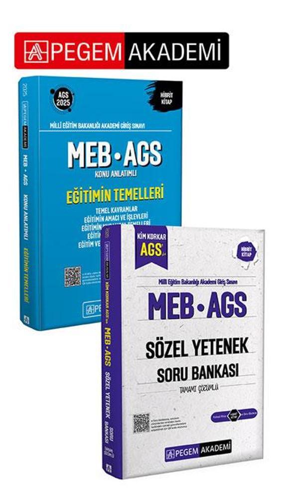 PEGEM AKADEMİ 2025 MEB-AGS Konu Anlatımlı-Eğitimin Temelleri-Temel Kavramlar-Eğitimin Amacı ve İşlev - Pegem Akademi Yayıncılık - Image 1