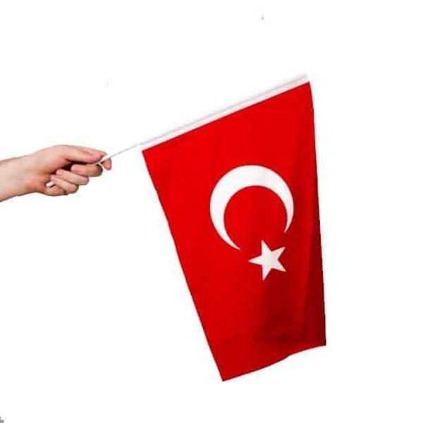 Sopalı Bez Bayrak Çıtalı Bayrak 30x45 cm - 1 Adet - Image 1
