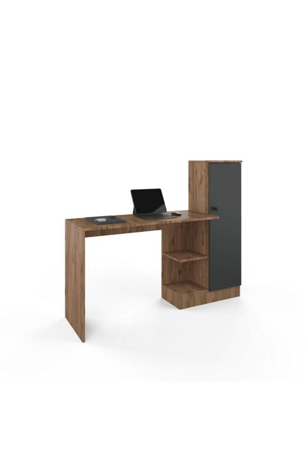 Anzera Opus Ofis / Çalışma Masası - Atlantik Çam / Antrasit - Dolaplı - Image 1