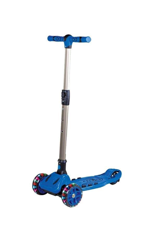 Cool Wheels Maxi Led Işıklı 3 Tekerlekli Yükseklik Ayarlı Scooter Mavi FR59182 - Image 1