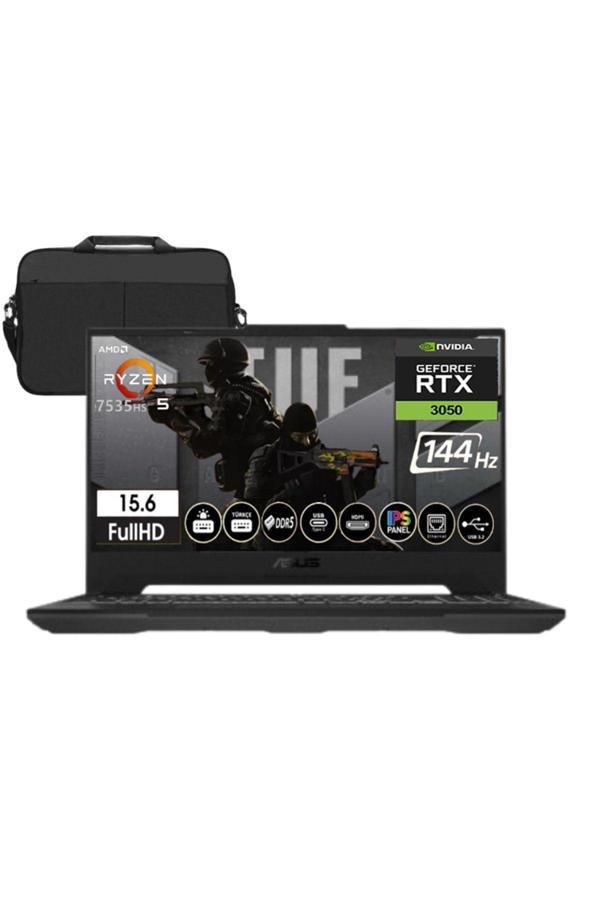 Tuf Gaming A15 FA506NC-HN050 Amd Ryzen5-7535HS 24gb DDR5 Ram 2Tb Ssd RTX3050 15.6" Fdos + Çanta - Image 1
