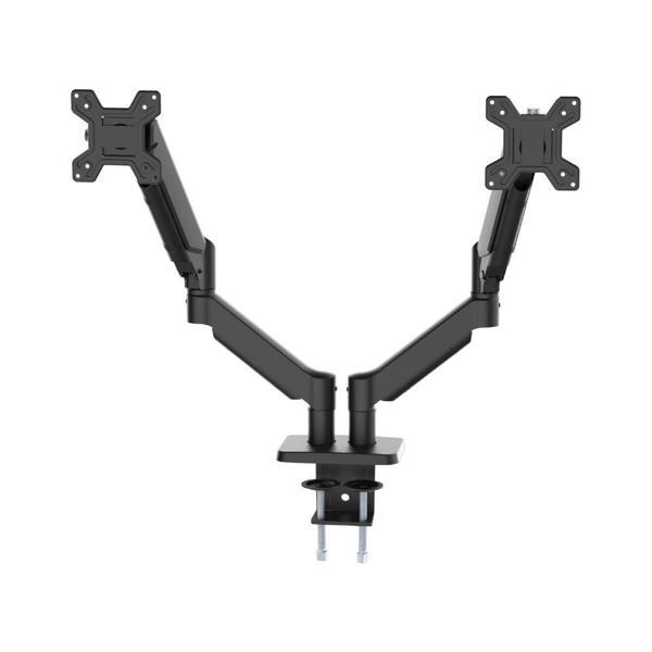 Sline M252D Amortisörlü 13-32'' Çift Kollu Masa Üstü Monitör Standı - Image 1