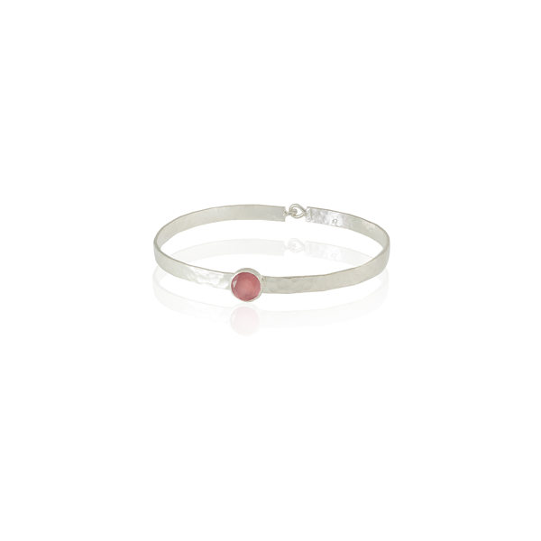 Kadir Jewellery 925 Ayar Gümüş Kaplama El İşçiliği Zirkon Taşlı Kadın Kelepçe Bilezik - Image 1