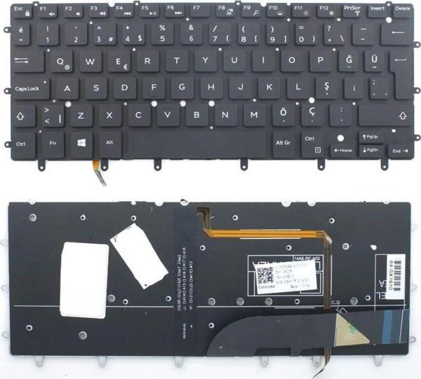 İnfostar Dell Inspiron 7347 Uyumlu Notebook Klavyesi  - Siyah - TR - Backlit - Image 1