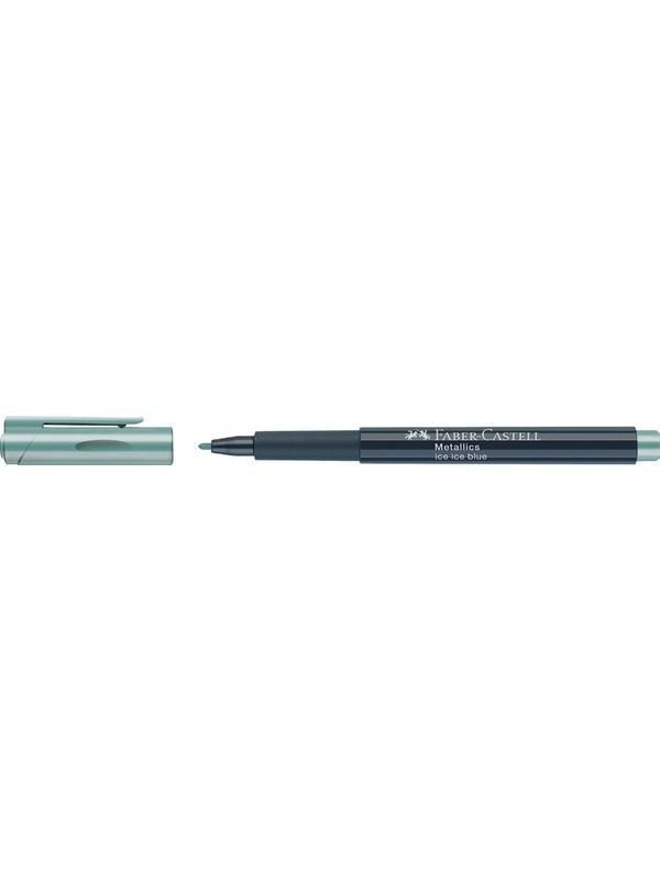 Faber-Castell Metalik Markör Buz Mavisi 10lu - Image 1
