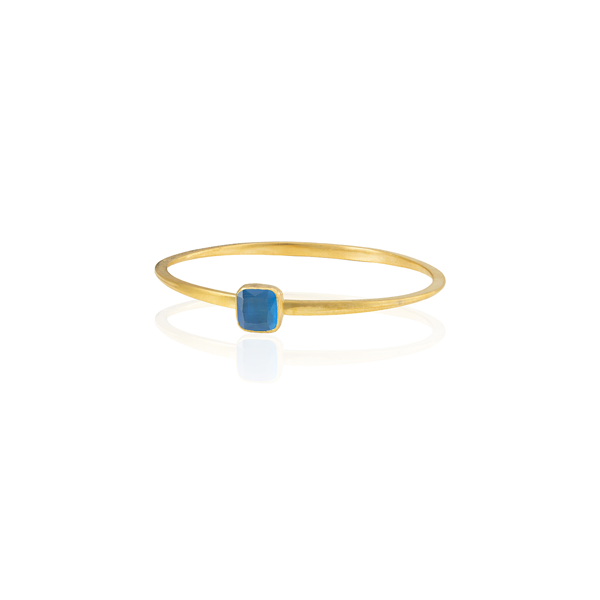 Kadir Jewellery Zirkon Taşlı Ayarlanabilir 22 Ayar Altın Kaplama Bilezik - Image 1