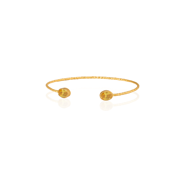 Kadir Jewellery 22 Ayar Altın Kaplama El İşçiliği Zirkon Taşlı Kadın Charm Bileklik - Image 1